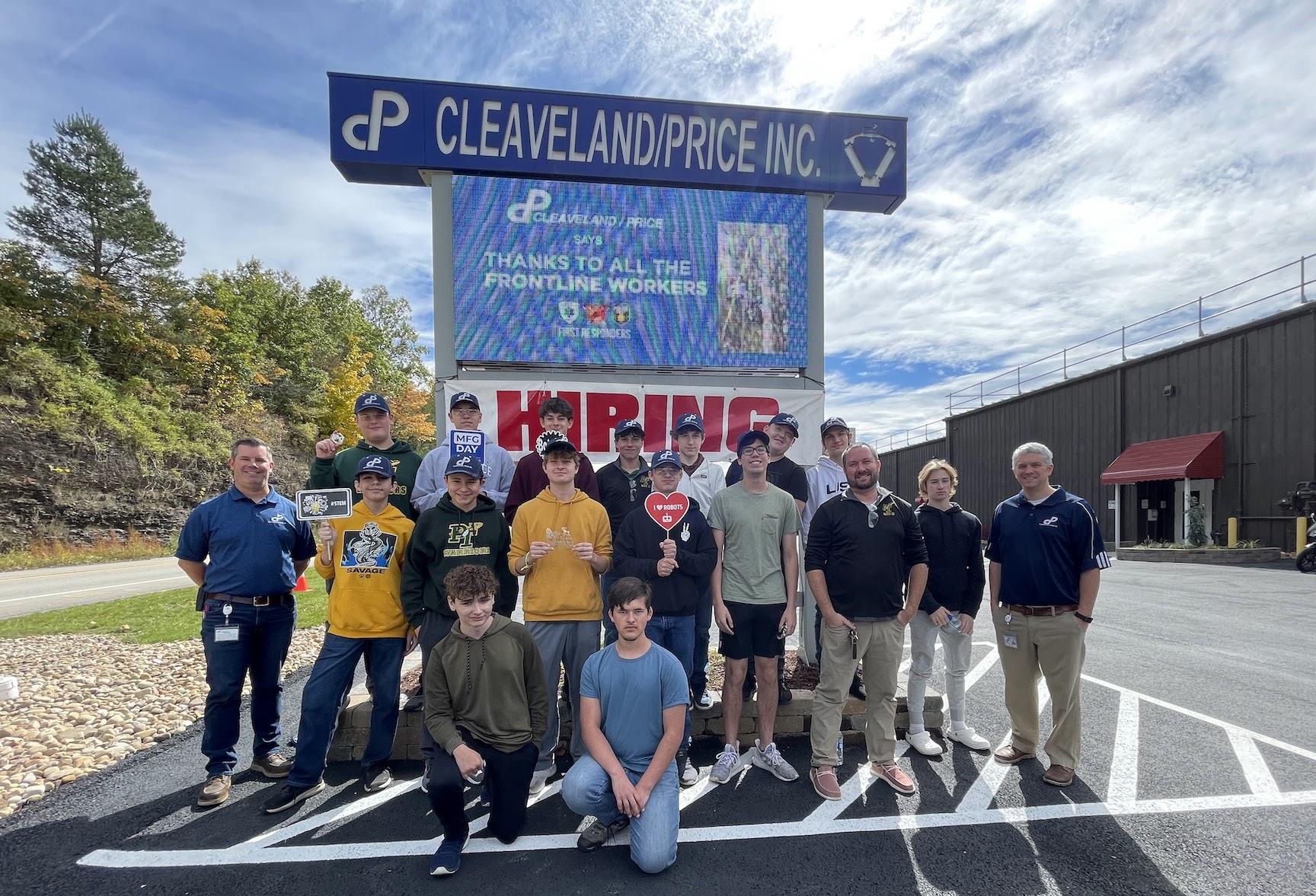 Penn-Trafford students and teachers toured the Cleaveland/Price shop in Trafford